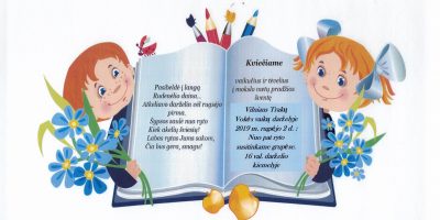 Su Rugsėju sveikinam visus!