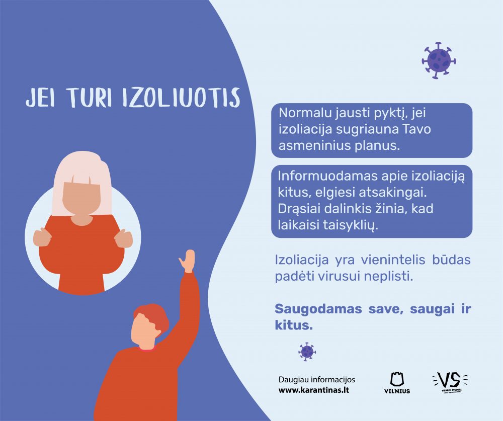 Kviečiame nuoširdžiai rūpintis vieni kitais ir užkirsti kelią viruso plitimui
