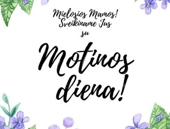 MOTINOS DIENOS SVEIKINIMAS