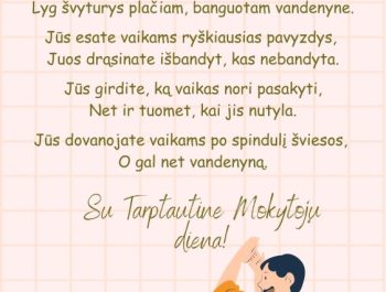 MOKYTOJŲ DIENA