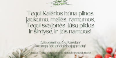 Linksmų Švenčių
